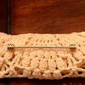 Men’s Vintage Gold Tone Screw-On Collar Bar Clip